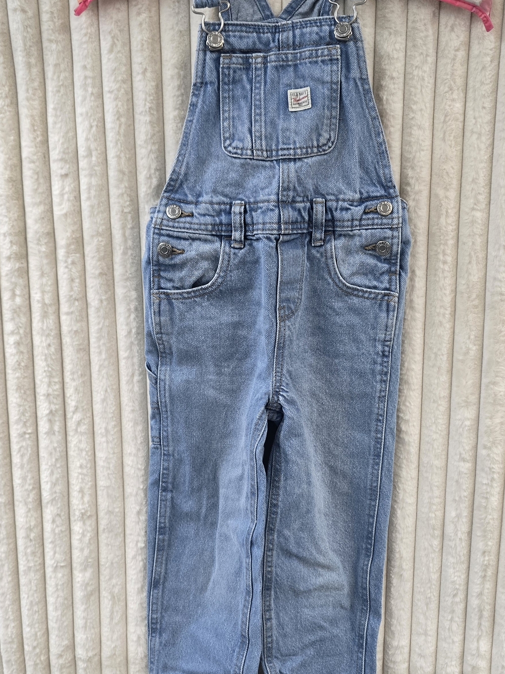Old Navy Light Blue Denim Overalls Romper